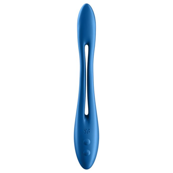 Satisfyer - vibrator pentru cupluri flexibil, reîncărcabil - albastru