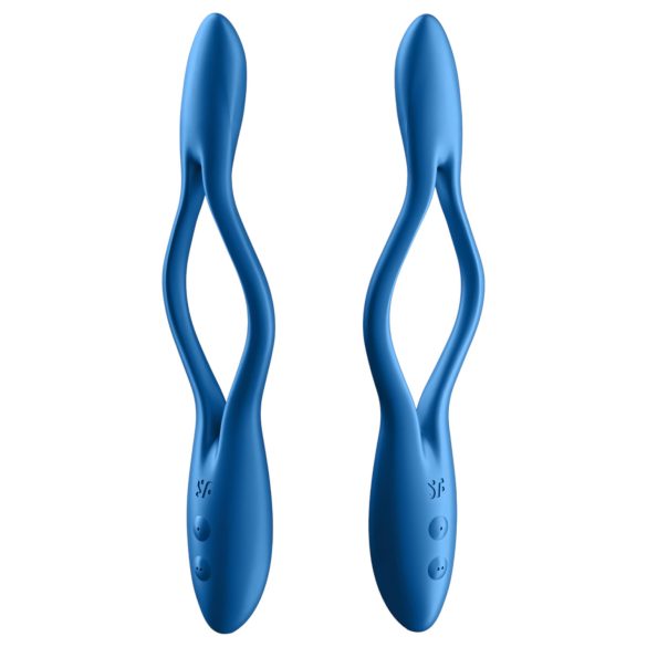 Satisfyer - vibrator pentru cupluri flexibil, reîncărcabil - albastru
