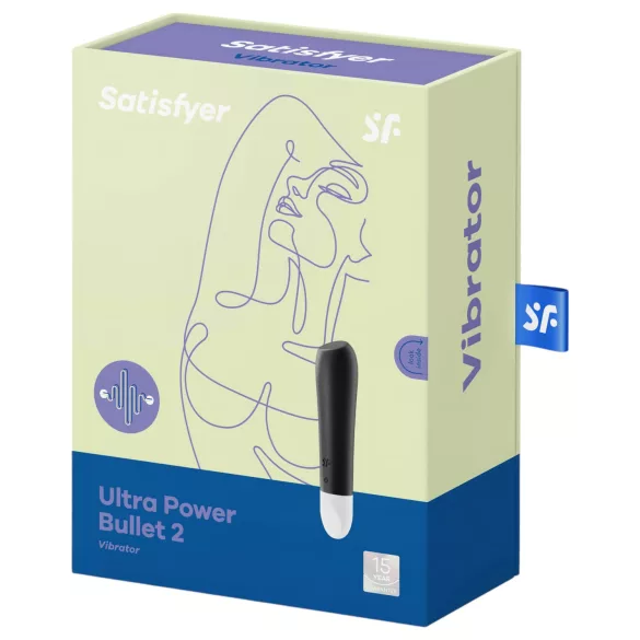 Satisfyer - mini vibratoare bullet rezistent la apă - negru