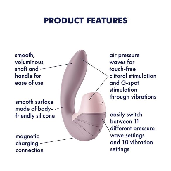 Satisfyer Supernova - vibrator 2în1 cu unde de aer, reîncărcabil - roz