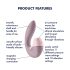 Satisfyer Supernova - vibrator 2în1 cu unde de aer, reîncărcabil - roz