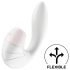 Satisfyer Supernova - vibrator 2în1 cu unde de aer, reîncărcabil (alb)