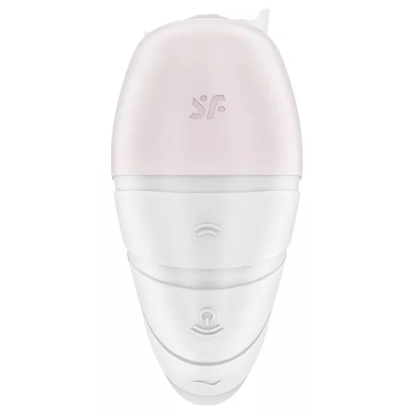 Satisfyer Supernova - vibrator 2în1 cu unde de aer și reîncărcabil - alb