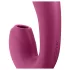 Satisfyer Sunray - vibrator 2 în 1 cu acumulatoare, cu unde de aer (roșu)