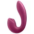 Satisfyer Sunray - vibrator 2 în 1 cu acumulatoare, cu unde de aer (roșu)