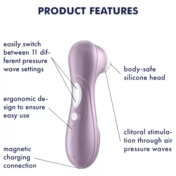 Satisfyer Pro 2 Gen2 - stimulator clitoral cu baterie - mov