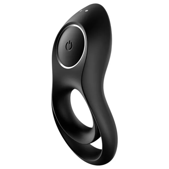 Satisfyer Legendary Duo - inel pentru penis cu vibrații, reîncărcabil - negru