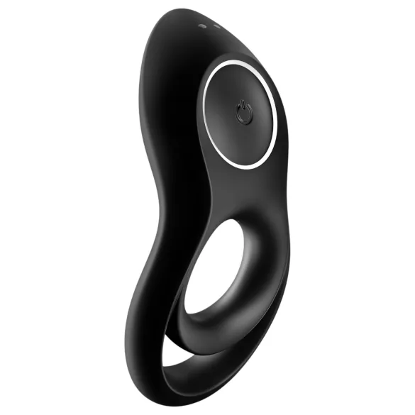 Satisfyer Legendary Duo - inel pentru penis cu vibrații, reîncărcabil - negru