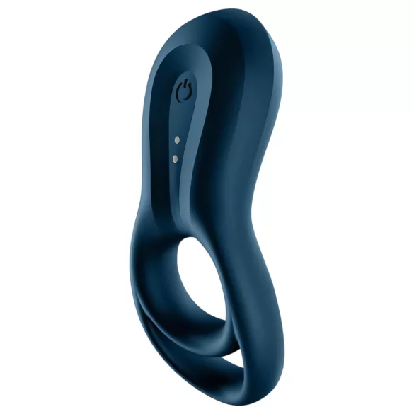 Satisfyer Epic Duo - inel pentru penis cu vibrații inteligente - silicon negru