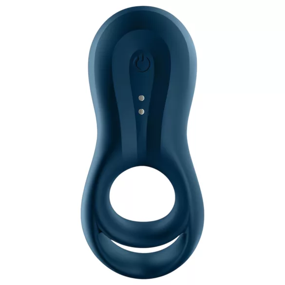 Satisfyer Epic Duo - inel pentru penis cu vibrații inteligente - silicon negru