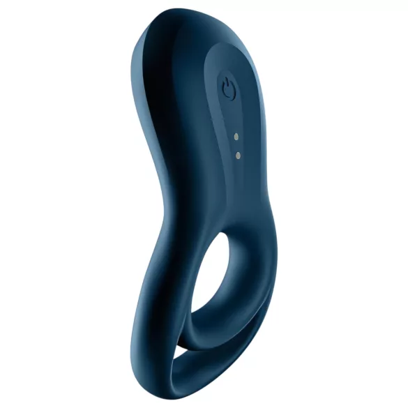 Satisfyer Epic Duo - inel pentru penis cu vibrații inteligente - silicon negru
