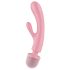 Satisfyer Triple Lover - Vibrator masaj G-spot și clitoris - roz