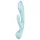 Satisfyer Triple Oh - vibrator cu acumulator, cu braț pentru clitoris (albastru)