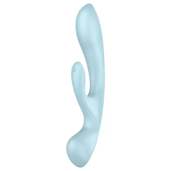 Satisfyer Triple Oh - vibrator cu acumulator, cu braț pentru clitoris (albastru)