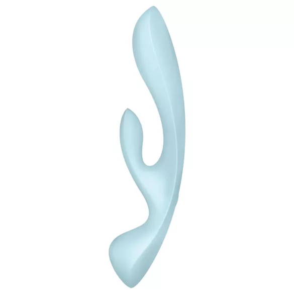 Satisfyer Triple Oh - vibrator cu acumulator, cu braț pentru clitoris (albastru)