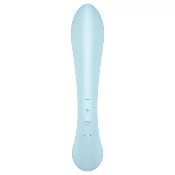 Satisfyer Triple Oh - vibrator cu acumulator, cu braț pentru clitoris (albastru)