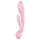 Satisfyer Triple Oh - vibrator cu braț pentru clitoris, reîncărcabil, roz