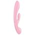 Satisfyer Triple Oh - vibrator cu braț pentru clitoris, reîncărcabil (roz)