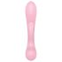 Satisfyer Triple Oh - vibrator cu braț pentru clitoris, reîncărcabil (roz)