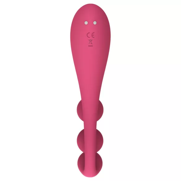 Satisfyer Tri Ball 1 - vibrator multifuncțional reîncărcabil - roșu