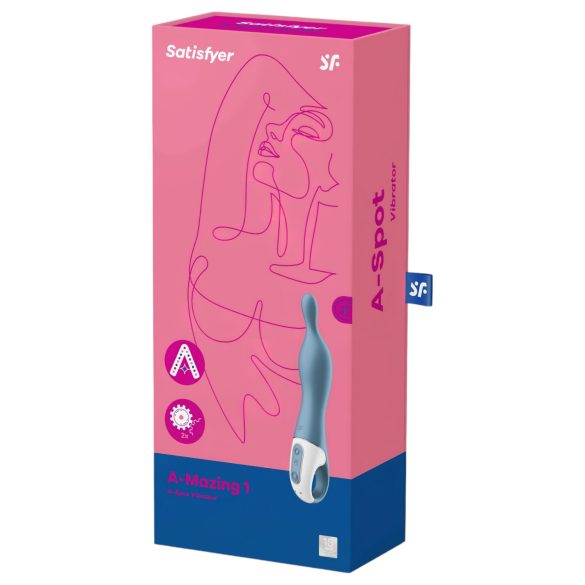 Satisfyer A-Mazing 1 - vibrator pentru punctul A - reîncărcabil - albastru