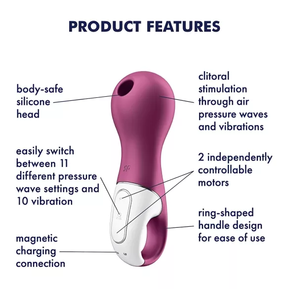 Satisfyer Lucky Libra - vibrator clitoridian cu unde de aer (mov)