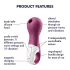 Satisfyer Lucky Libra - vibrator clitoridian cu unde de aer (mov)
