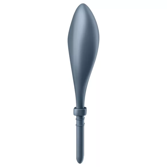 Satisfyer Bullseye - inel vibrator inteligent pentru penis - silicon gri