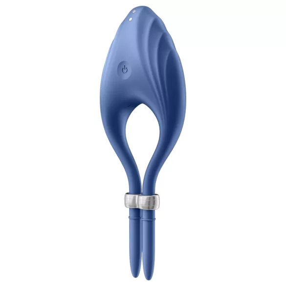 Satisfyer Duelist - inel pentru penis cu vibrații, reîncărcabil - albastru