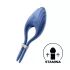 Satisfyer Duelist - inel pentru penis cu vibrații, reîncărcabil - albastru