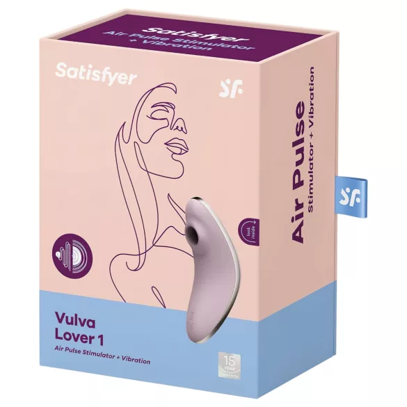 Satisfyer - Vibrator clitoral cu unde de aer - mov