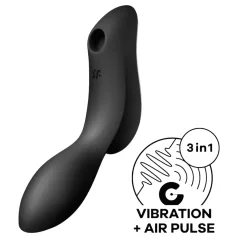   Satisfyer Curvy Trinity 2 - vibrator 2în1 cu unde de aer - negru