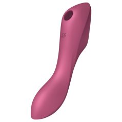   Satisfyer Curvy Trinity 3 - vibrator 2in1 cu pulsații (roșu)