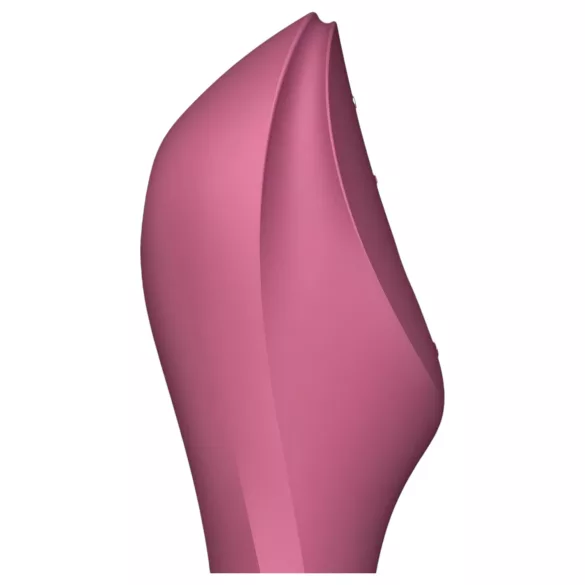 Satisfyer Curvy Trinity 3 - vibrator 2în1 stimulator clitoridian cu aer - roșu