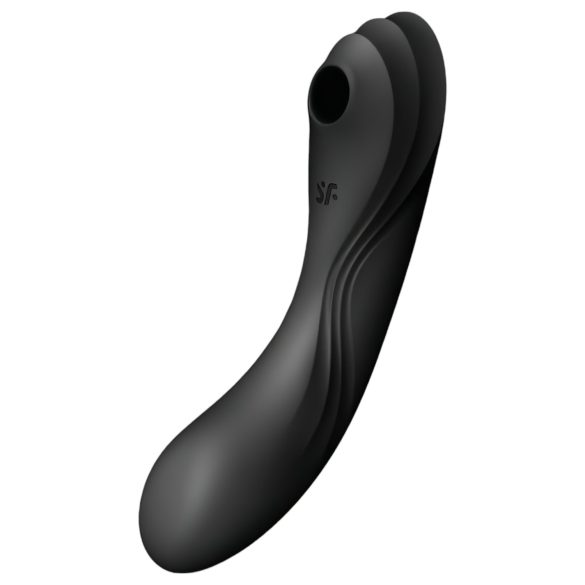 Satisfyer Curvy Trinity 4 - Vibrator 2în1 cu unde de aer (negru)