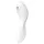 Satisfyer Curvy Trinity 5+ - Vibrator 2în1 controlat prin aplicație (alb)