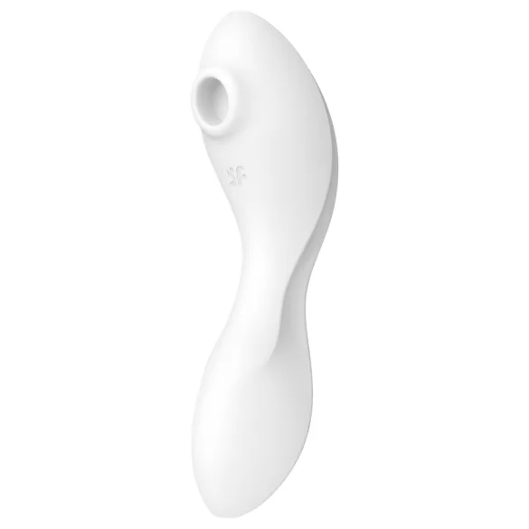 Satisfyer Curvy Trinity 5+ - Vibrator 2în1 controlat prin aplicație (alb)