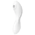 Satisfyer Curvy Trinity 5+ - Vibrator 2în1 controlat prin aplicație (alb)