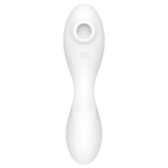 Satisfyer Curvy Trinity 5+ - Vibrator 2în1 controlat prin aplicație (alb)
