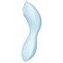 Satisfyer Curvy Trinity 5+ - vibrator 2în1 inteligent - albastru