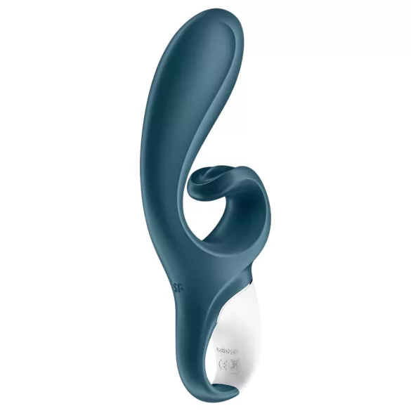 Satisfyer Hug Me - Vibrator cu braț pentru clitoris controlat prin aplicație (albastru)