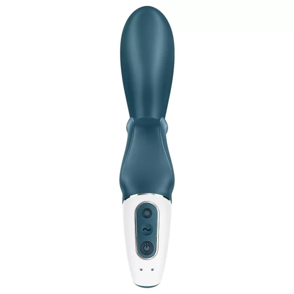 Satisfyer Hug Me - Vibrator cu braț pentru clitoris controlat prin aplicație (albastru)