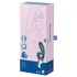 Satisfyer Hug Me - Vibrator cu braț pentru clitoris controlat prin aplicație (albastru)