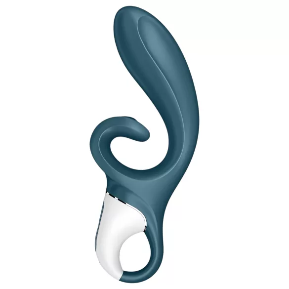 Satisfyer Hug Me - Vibrator cu braț pentru clitoris controlat prin aplicație (albastru)