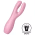 Satisfyer Threesome 3 - vibrator pentru clitoris cu acumulator (roz)