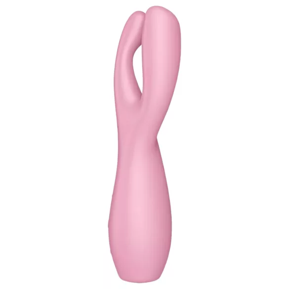 Satisfyer Threesome 3 - vibrator pentru clitoris cu acumulator (roz)