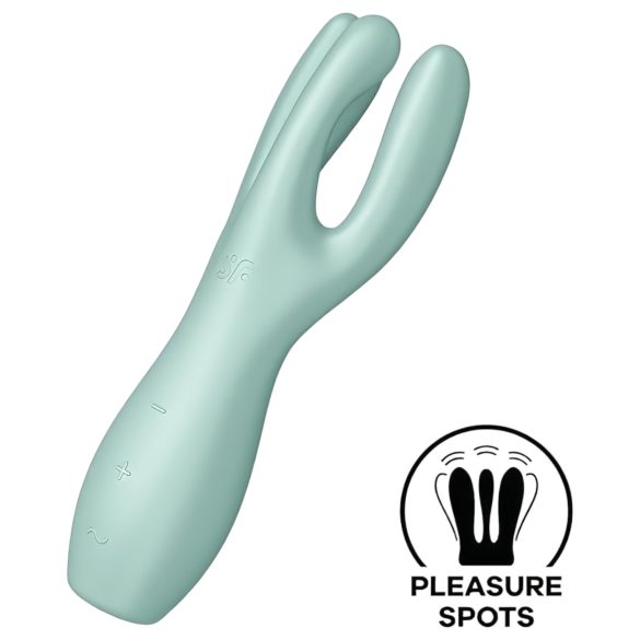 Satisfyer Threesome 3 - vibrator clitoridian (mentă)