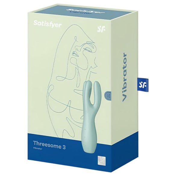 Satisfyer Threesome 3 - vibrator clitoridian (mentă)