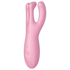   Satisfyer Threesome 4 - vibrator inteligent pentru clitoris (roz)