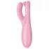 Satisfyer Threesome 4 - Vibrator clitoridian controlat prin aplicație (roz)